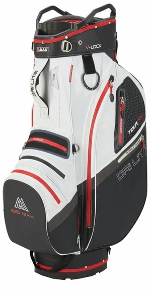 Big Max Dri Lite V-4 Cart Bag Black/White/Red Golfbag