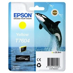 Epson T7604 T76044010 žlutá (yellow) originální cartridge