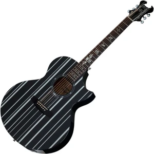 Schecter Synyster Gates Gloss Black Guitare Jumbo acoustique-électrique