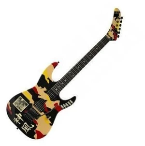 ESP George Lynch Black with Kamikaze Graphic Guitarra eléctrica