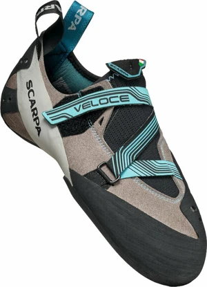 Scarpa Veloce Woman Light Gray/Maldive 38 Chaussons d'escalade