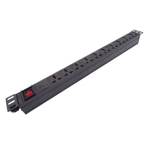 Power Strip 16A 3500W 10 Way AC Socket EU/UK/US/AU/ Plug Adaptor with Switch 2m Extension Cord PC Explosion Proof SPD