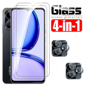 4To2 For Realme C53 4G Protective Glass Tempered Film Realmy Realmi C 53 53C RealmeC53 6.74'' 2023 Clear Camera Screen Protector