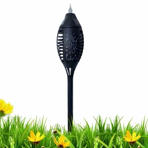 Solar Torch Lights Garden Fence Light Flame Torch Lights Outdoor LED Flashing Fire Effect IP65 Waterproof Outdoor Garden Yard