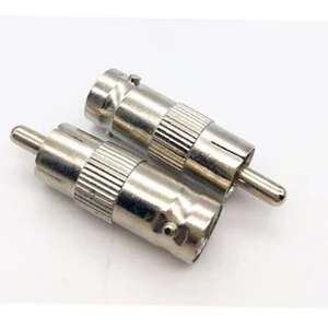 5pcs/LOT BNC female to RCA male plug AV plug BNC female transfer lotus head male BNC connector