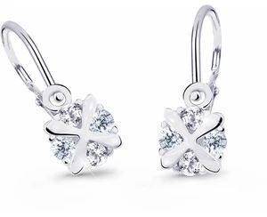 Cutie Jewellery Něžné dětské náušnice z bílého zlata C2753-10-X-2 bílá