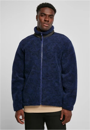 AOP Sherpa Jacket Dark Blue Amast