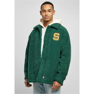 Starter Sherpa Shirt Jacket darkfreshgreen