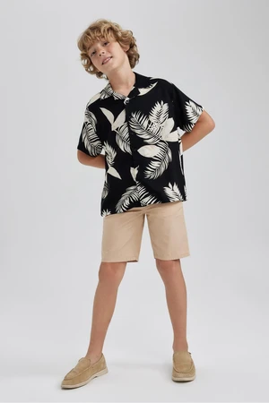 DEFACTO Pack of Boy Short Sleeve Shirt & Short - 2 Pieces