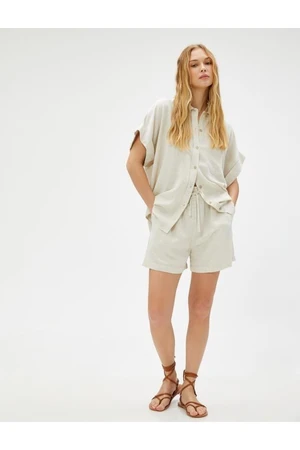 Koton Shirt - Beige - Oversize