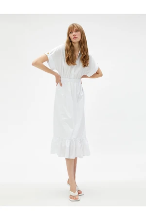 Koton Shirt Dress Short Sleeve Frilly