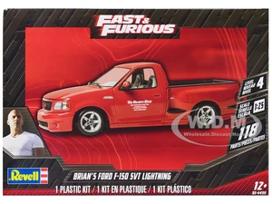 Level 4 Model Kit Brians Ford F-150 SVT Lightning Pickup Truck "Fast and Furious" 1/25 Scale Model by Revell