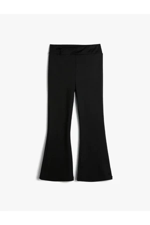 Koton Basic Flared Trousers with Elastic Waist