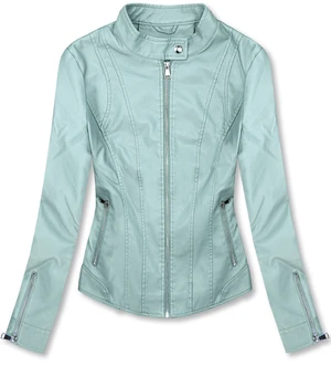 Basics Lederimitatjacke Babyblau