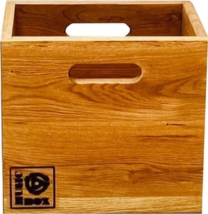 Music Box Designs 7" Vinyl Storage Singles Going Steady Box na LP platne Oiled Oak