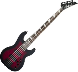 Jackson JS Series Concert Bass JS3VQ AH Transparent Red Burst Bas cu 5 corzi