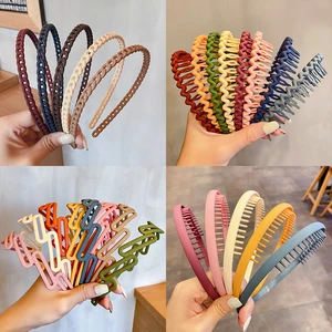 Korean Basic Head Band Girls Hair Comb Hair Pin Frosted Hair Hoop Children Headwear Girls Kids Women Hair Accessories