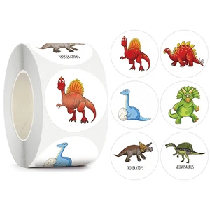 50-500pcs children's cartoon sticker cute little dinosaur pattern children's stationery school teacher supplies reward sticker