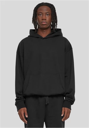 Men's Light Terry Hoody Sweatshirt - Black