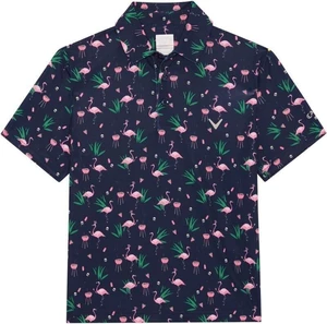 Callaway Boys All Over Flamingo Printed Polo Peacoat S Chemise polo