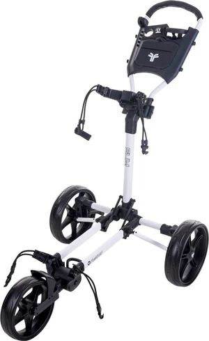 Fastfold Slim White/Black Pushtrolley