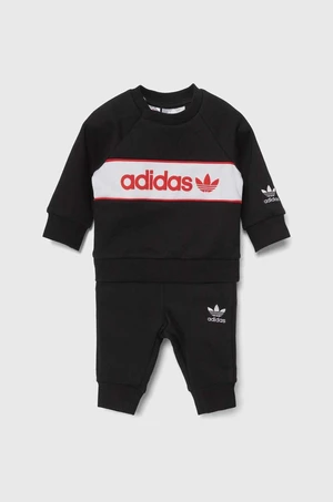 Dětská tepláková souprava adidas Originals černá barva