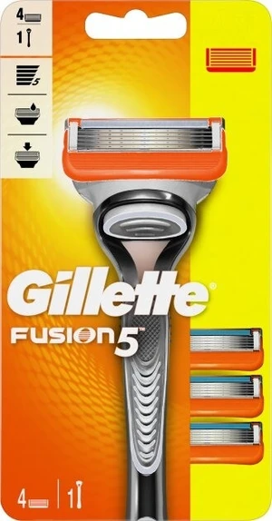 Gillette Holicí strojek Gillette Fusion Manual + 4 hlavice