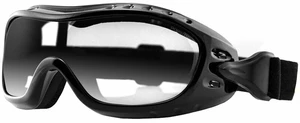 Bobster Night Hawk OTG Gloss Black/Clear Occhiali moto