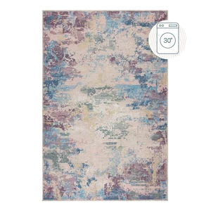 Niebiesko-fioletowy dywan z mieszanki włókien z recyklingu odpowiedni do prania 80x150 cm Reid – Flair Rugs