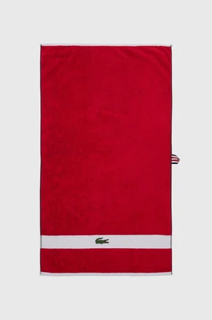 Bavlněný ručník Lacoste L Casual Rouge 55 x 100 cm