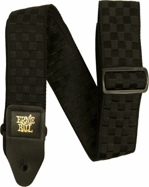 Ernie Ball Black Checkers Jacquard Curea de chitară Black Checkers Jacquard