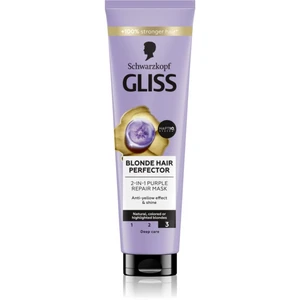 Schwarzkopf Gliss Blonde Hair Perfector regeneračná maska na vlasy pre zosvetlené alebo melírované vlasy 150 ml