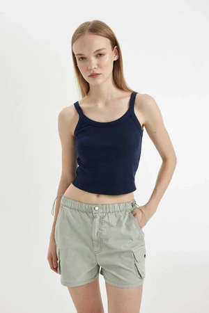 DEFACTO Cool Fitted Ribbed Camisole Basic Undershirt