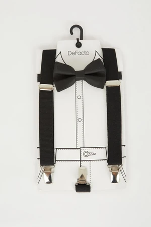 DEFACTO Boy's Trouser Suspenders Bow Tie Set of 2