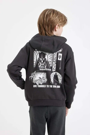 DEFACTO Boy's Star Wars Crew Neck Back Printed Sweatshirt