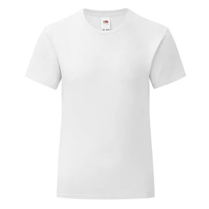 Iconic Fruit of the Loom Girls' White T-Shirt