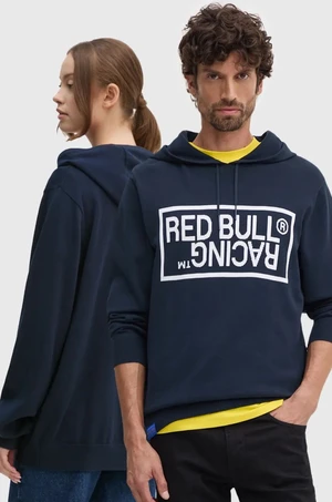 Bavlnený sveter Red Bull Racing x Pepe Jeans tmavomodrá farba, tenký, RU700003