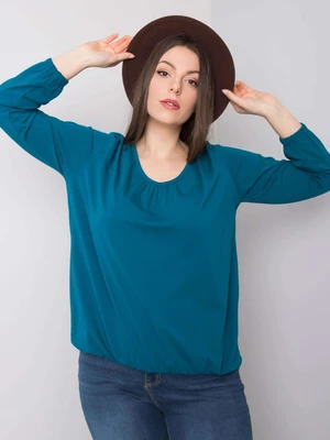 Blue cotton blouse