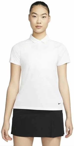 Nike Dri-Fit Victory Womens Golf White/Black XS Camiseta polo