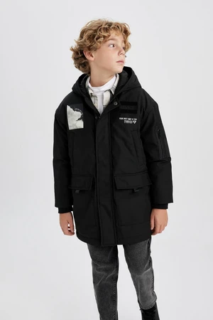 DEFACTO Boy Water Repellent Hooded Coat