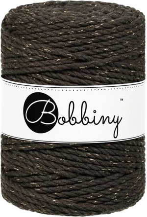 Bobbiny 3PLY Macrame Rope 5 mm 100 m Golden Espresso Šňůra