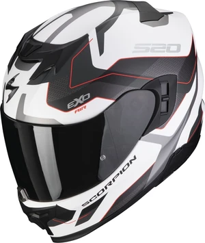 Scorpion EXO 520 EVO AIR ELAN Matt White/Silver/Red XL Helm