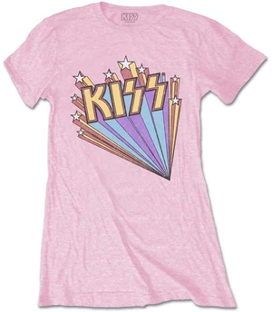 Kiss T-Shirt Stars Womens Pink S