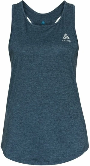 Odlo Women's Run Easy Blue Wing Teal Melange L Camisetas sin mangas para correr