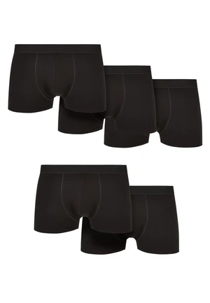 Solid Organic Cotton Boxer Shorts 5-Pack Black+Black+Black+Black+Black