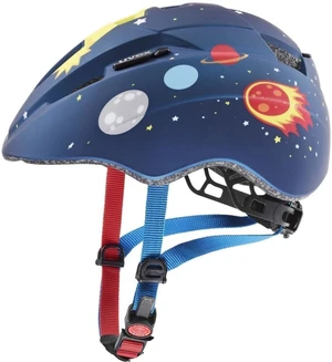 UVEX Kid 2 CC Blue Rocket Matt 46-52 Dziecięcy kask rowerowy