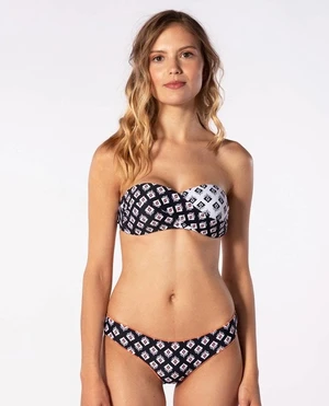 Plavky Rip Curl ODESHA GEO BANDEAU Čierna