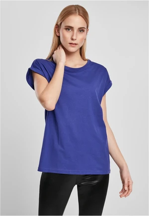 Women's T-shirt with extended shoulder blue-purple