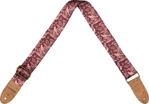 Cascha CGS-VC1 Vegan Cork Textilgurte für Gitarren Mauve Birds