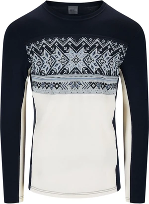 Dale of Norway Vail Mens Crew Neck Baselayer Off White/Navy L Pulover